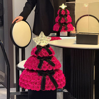 Rose éternelle géante de Floyd en forme de sapin de Noël, coffret cadeau haut de gamme pour la Saint-Valentin, anniversaire, déclaration d'amour