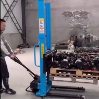 Nouvelle chariot élévateur à palettes électrique portable de 1 tonne à chargement automatique