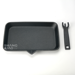 <span class=keywords><strong>Plaque</strong></span> de cuisson rectangulaire en fonte pré-assaisonnée avec poignée <span class=keywords><strong>amovible</strong></span> et compatible <span class=keywords><strong>induction</strong></span> - Product Image 1