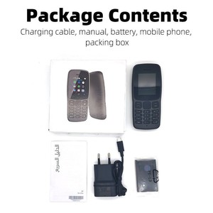 Téléphone portable transfrontalier pour seniors Modèle H106 2G Double SIM Grand Volume <span class=keywords><strong>GSM</strong></span> Longue autonomie Bouton Écran compact Carte mémoire Vente en gros - Product Image 2