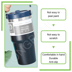 Coffee <strong>Cup</strong> Thermos Stainless Steel Water Bottle with <strong>Straw</strong> 12oz 20OZ Ice American Coffee Mug Vacuum Flask Double-layer <strong>Straw</strong> <strong>Cup</strong> - Product Image 4