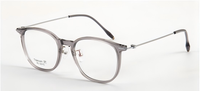 Monture de lunettes ultra-légère en titane, forme ronde, pour hommes et femmes, idéale pour les verres correcteurs.