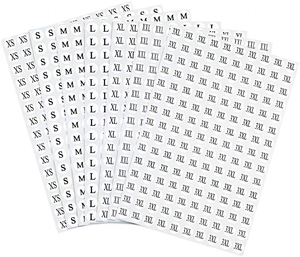 FX Sticker <b>Sheet</b> Custom Sticker Label for Clothing Size Sticker <b>Sheet</b> Wholesale Removable Sticker <b>Sheet</b> - Product Image 3