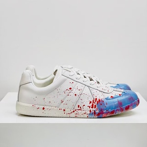 Zapatillas de Entrenamiento Clásicas con Diseño de Salpicaduras de Pintura, Zapatillas Casuales de Cuero, Unisex, Graffiti de Moda, Zapatillas Bajas Pintadas a Mano - Product Image 3