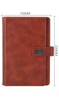 Nouveau carnet de planification A5 en cuir PU multifonctionnel avec porte-cartes et porte-stylo, journal, carnet de notes, carnet de registres