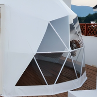 Dôme géodésique de glamping, tente de camping extérieure, yourte, abri de luxe pour événements, tissu Oxford 600D, 2000-3000 mm, imperméable