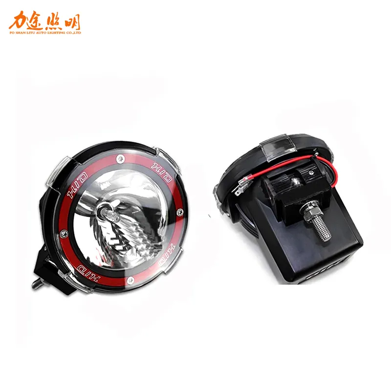 Manufacturer's wholesale off-road vehicle 12V35W55W75W circular spotlights 4 "7" 9 "hid xenon headlights