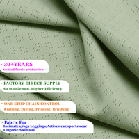 155 g/m² atmungsaktiver Lochstoff aus 90 % Nylon und 10 % Elasthan für Dessous und Sport-BHs – Weft-Knit Mesh Stretch Textilgewebe