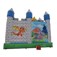Château gonflable de dragon de haute qualité, vente d'usine, château gonflable extérieur avec toboggan