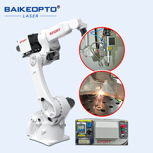 Máy hàn <span class=keywords><strong>laser</strong></span> cánh tay robot 3KW 3D 6-aixs được đồng bộ hóa CNC cho đường cong kim loại trên bề mặt không đều - Product Image 3