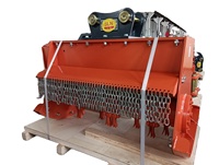 Nouvelle débroussailleuse hydraulique SLN à durabilité améliorée, pour excavatrice de 5-6 tonnes, coupe-vegetation avec protection de chaîne renforcée, pour travaux intensifs