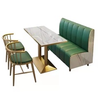 Ensemble table à manger moderne et luxueux pour l'école, cantine, café, espace extérieur, table à cartes pour desserts, café, espace décontracté