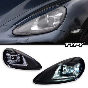 2 Piezas de Accesorios para Automóviles, Conjunto de Faros Delanteros para Porsche Cayenne 2011-2017, Lámparas Delanteras de Estilo Nuevo, Actualización, Conexión Directa - Product Image 1