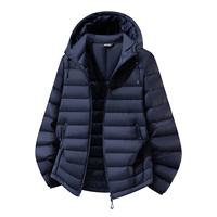 Veste d'hiver légère à capuche, chaude et élégante, avec rembourrage en duvet, un article tendance pour la saison hivernale