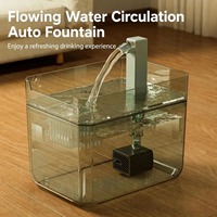 Fontaine à eau automatique pour chat d'intérieur, en plastique, écologique, grande capacité, antidérapante, portable, avec filtre rechargeable