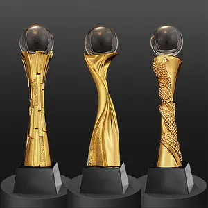 高品质Futbol运动定制升华有机玻璃水晶奖杯