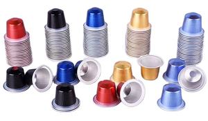 Cápsulas de Café Vacías de Aluminio <span class=keywords><strong>Nespresso</strong></span> de 15 ml, Coloridas, Personalizadas al por Mayor, Empaquetadas Diferentemente Según Se Solicite - Product Image 2
