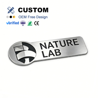 Autocollants d'emblèmes de voiture personnalisés de luxe en 3D, chromés, en relief, en plastique ABS brillant, métal brossé, badges de véhicule, logo, autocollants adhésifs