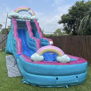Toboggan gonflable commercial en PVC, grand toboggan aquatique gonflable pour adultes, toboggans de <span class=keywords><strong>piscine</strong></span> pour enfants et adultes - Product Image 6