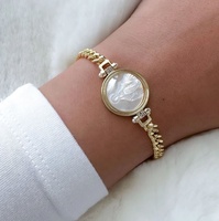 Nouveauté Bracelet Médaille Miraculeuse en Nacre Bijoux Catholiques Bijoux Religieux Bracelet Vierge Marie Bracelet Virgen