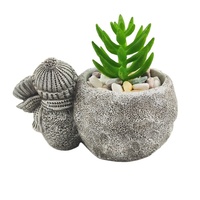 Prix d'usine - Pots à fleurs en béton léger pour la maison et le jardin - Petits pots en ciment pour bonsaïs et cactus en vente