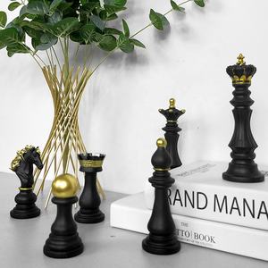 樹脂3Dチェス民芸デスク装飾デスクトップ樹脂装飾品国際チェスセット - Product Image 5