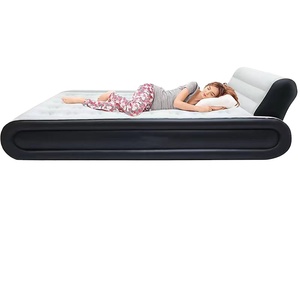 Colchón de aire <span class=keywords><strong>Queen</strong></span> Cama de aire inflable con bomba incorporada Cama inflable de superficie superior cómoda - Product Image 4