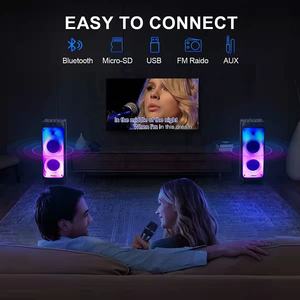 มืออาชีพคู่6นิ้วไม้ออดี้กล่องไฟลำโพงพร้อมลำโพง <span class=keywords><strong>Vibe</strong></span> คุณภาพเสียงรถเข็น - Product Image 2