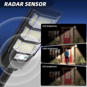 Farola Solar LED para Exteriores de Alta Luminosidad 6000K, Impermeable IP65, para Carreteras, del Anochecer al Amanecer, 800W/1000W/1200W - Product Image 4