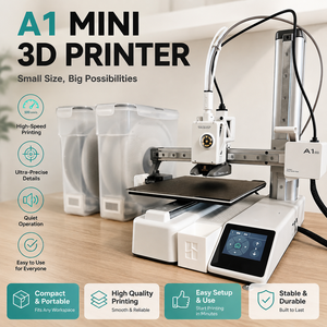 Impresora 3D Original A1 Mini Combo, Impresora FDM de Escritorio para el Hogar, Nivelación Totalmente Automática, Multicolor, Alta Velocidad - Product Image 4