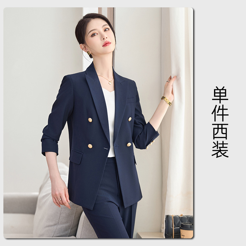 Navy blue single-piece suit