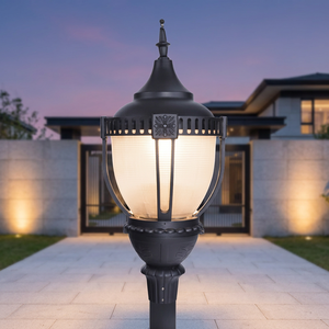 ไฟเสา LED HTY Acorn 40W/60W/80W ตัวเรือนอะลูมิเนียม IP65 ปรับเปลี่ยนค่าสีได้ หรี่แสงได้ รับประกัน 5 ปี เหมาะสำหรับสวน ใช้ไฟ AC - Product Image 4