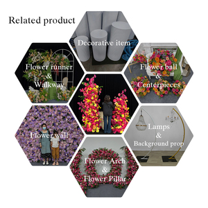 ดอกไม้ประดิษฐ์ขนาดใหญ่อุปกรณ์จัดงานซุ้มดอกไม้สำหรับงานแต่งงานซุ้มดอกไม้ฉากหลังทางเดินทางเดินดอกกุหลาบนำถนน - Product Image 5