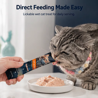Friandises humides pour chat Max Pet Cat Strip, saveur thon, saumon, poulet, friandise à lécher pour chat, complément alimentaire pour chaton et chat adulte