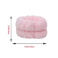 Bandeau gonflé avec serviette de poignet SPA bandeau bandeau ensemble de bandeau de poignet serviette antidérapante tissu bracelet ensemble bandeaux pour femmes soins de la peau