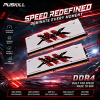 Memoria RAM PUSKILL DDR4 RGB 3200MHz 3600MHz 8GB 16GB UDIMM para Computadora, RAM para Juegos con Barra de Luz Radiadora CL16 CL18