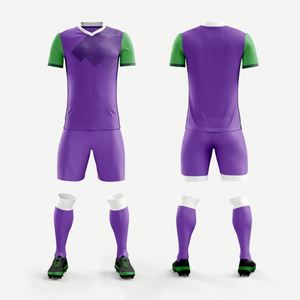 Conjunto de Camiseta de Fútbol Retro Personalizada - Ropa Deportiva de Poliéster para Entrenamiento - Product Image 1