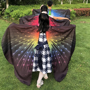 Al por mayor Capa elegante para <span class=keywords><strong>mujer</strong></span> y niña, regalo para festival, cosplay, alas de mariposa de hada, chal, bufanda, poncho de <span class=keywords><strong>ninfa</strong></span> y duendecillo, accesorio de disfraz - Product Image 4