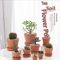 Pots à fleurs en terre cuite poreuse, forte perméabilité à l'eau, cuisson à basse température, jardinières pour plantes succulentes, intérieur/extérieur