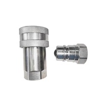 Accouplement rapide à bille en acier, vente directe d'usine, accouplement pour moissonneuse-batteuse à maïs, accouplement rapide hydraulique ISO5675