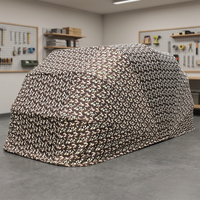 Abri de voiture pliable en aluminium à persiennes automatiques rétractables, tente de garage portable pour voiture