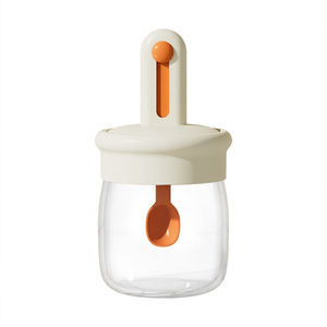 Pot à épices télescopique avec couvercle et cuillère intégrés, salière de cuisine, bouteille à assaisonnement hermétique, boîte à épices en verre pour la maison - Product Image 6