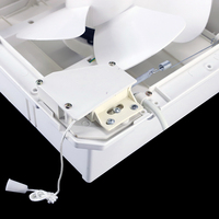 Ventilateurs axiaux d'évacuation de plafond minces en plastique électriques OEM en gros à faible bruit pour la volaille
