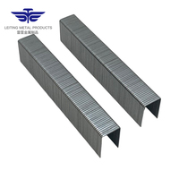 Agrafes en U en acier galvanisé Leiting 21 Gauge 8010 Type U 2/5 po 10 mm à tige lisse, norme GB, pour le travail du bois, couleur personnalisée