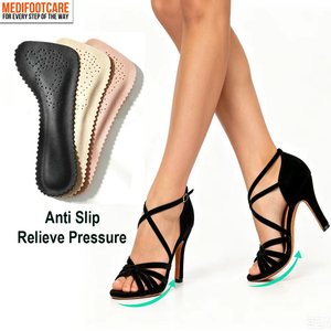 Semelles adhésives pour talons hauts femme, coussinets 3/4 pour talons hauts, antidérapantes, invisibles, fines, en cuir PU, soulageant la douleur - Product Image 6