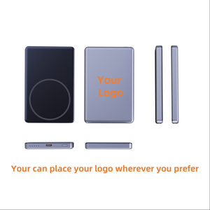 2025 mới tùy chỉnh siêu mỏng 10mm ngân hàng điện 5000mAh bên ngoài pin sạc mini Powerbank xách tay sạc không dây từ - Product Image 6