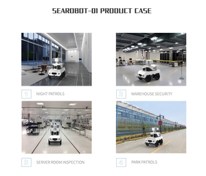 Robot <span class=keywords><strong>de</strong></span> patrouille <span class=keywords><strong>de</strong></span> <span class=keywords><strong>sécurité</strong></span> extérieur toutes saisons avec caméra PTZ à vision nocturne, garde intelligent IA pour parcs et communautés - Product Image 3