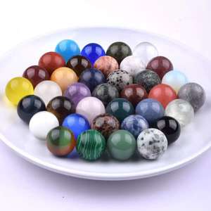 20 мм Кварцевый хрустальный шар натуральный драгоценный камень сфера различные целебные кристаллы для подарка - Product Image 1