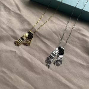 Nuevo estilo, collar de acero inoxidable, bufanda de bandera palestina, collar de mapa de país palestino Kuffiyeh Keffiyeh - Product Image 4