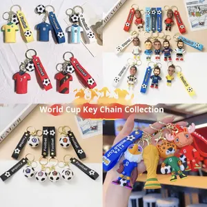 Llavero con Diseño de Estrella de Fútbol, Jersey, Mascota, Souvenir para Fanáticos, Colgante Pequeño para Mochila Escolar, Venta al por Mayor para EE. UU., Canadá y México - Product Image 6